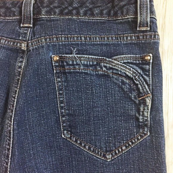 Womens 8P Knee Length Denim Shorts GV Blue Size 8 - Picture 4 of 5